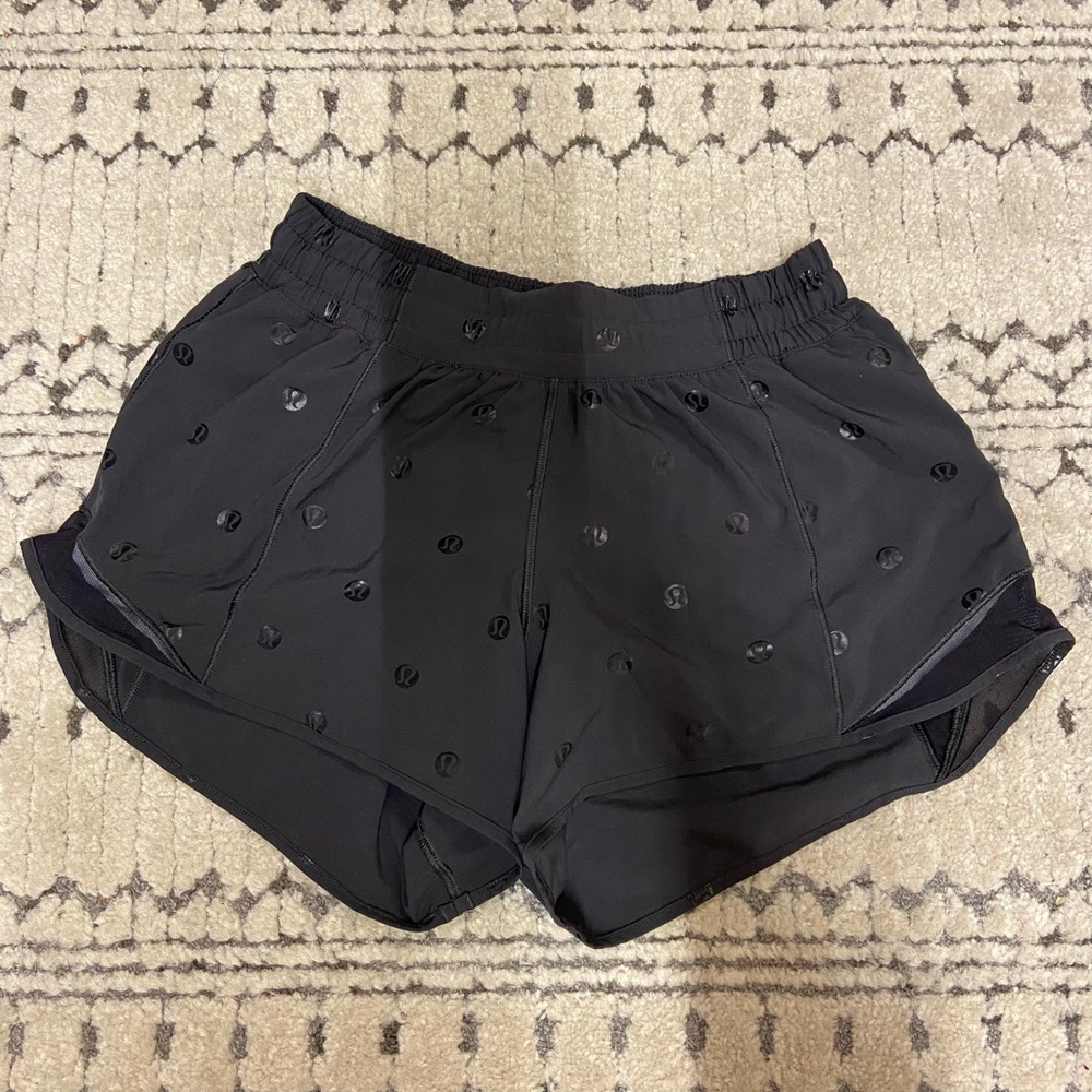 Black Lululemon Logo Shorts